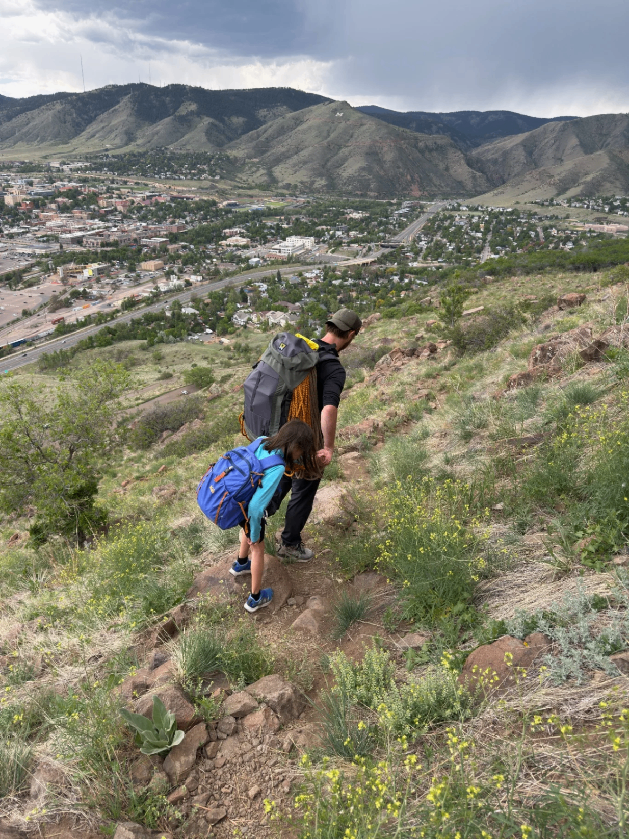 Hiking above Golden